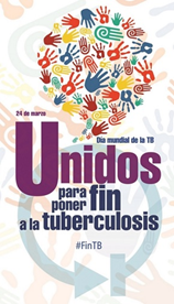 Cartel de la OMS Unidos para poner fin a la tuberculosis
