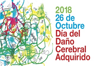 Cartel del Día Nacional del Daño Cerebral Adquirido (DCA) 2018 y puzle con los objetivos del movimiento asociativo del DCA - FEDACE