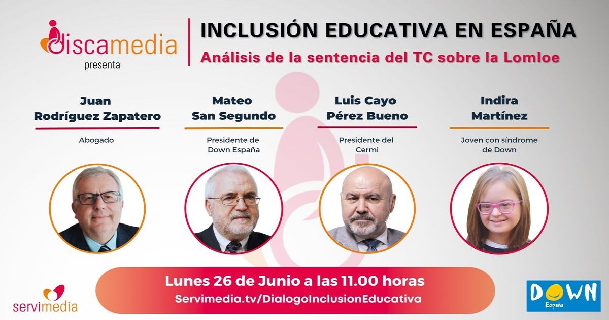 Banner del Diálogo sobre INCLUSIÓN EDUCATIVA EN ESPAÑA de Servimedia