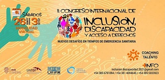 Cartel del II Congreso Internacional de Inclusión, Discapacidad y acceso a Derechos