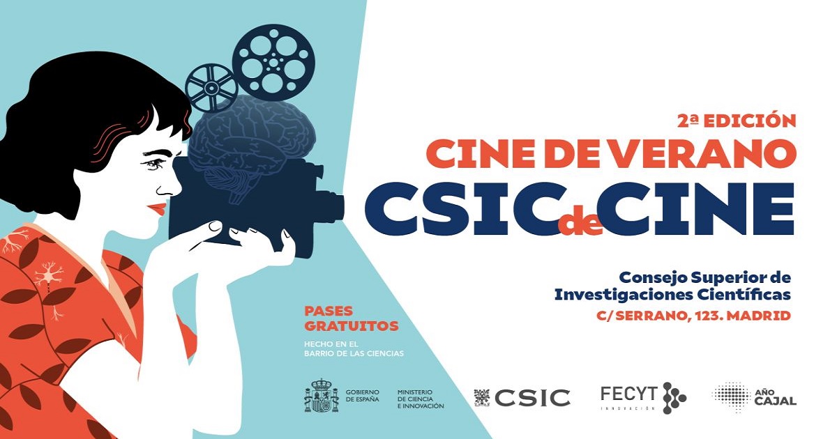 Cartel de la 2ª Edición del Ciclo de Cine de Verano del CSIC