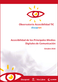 Portada del Informe sobre Accesibilidad de los Principales Medios Digitales de Comunicación