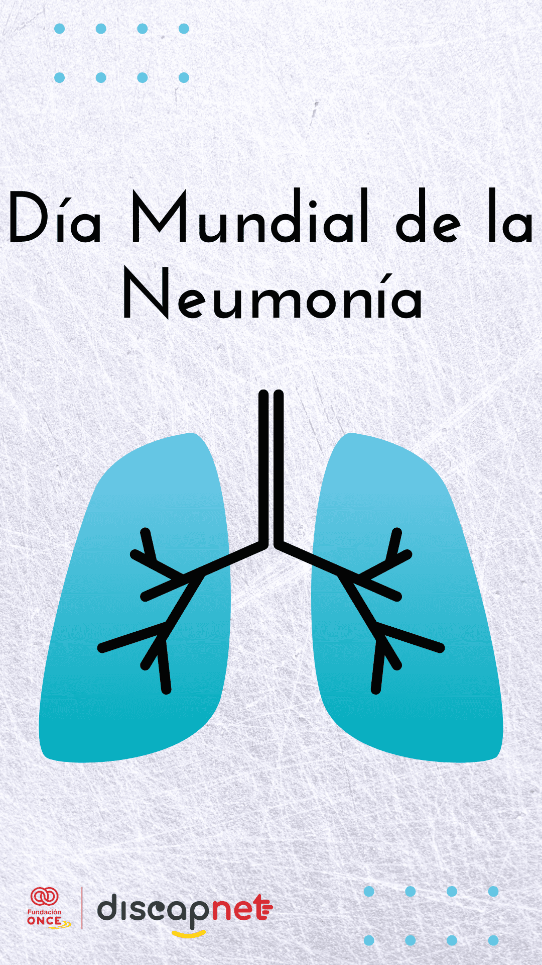 Cártel día Mundial de la Neumonía