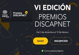 Pantallazo del los premios discapnet