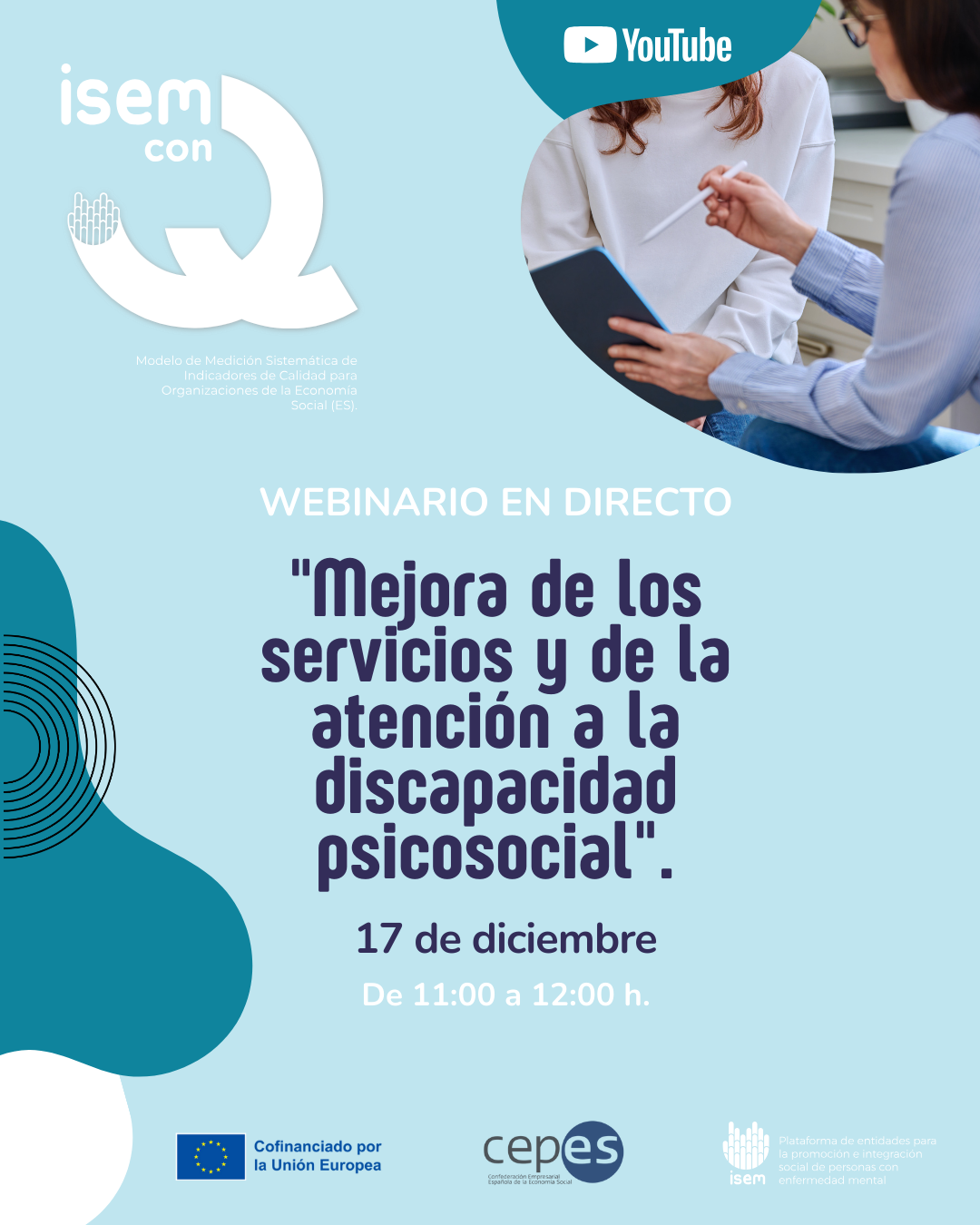 cartel informativo sobre el evento