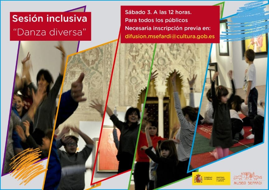 Cártel de la sesión inclusiva  ' Danza' Diversa', por el Día Internacional de las Personas con Discapacidad
