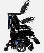 Silla eléctrica negra, con grúa incorporada