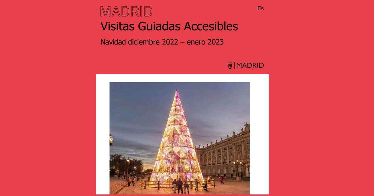 Banner de las Visitas Guiadas Accesibles en Madrid - Navidad diciembre 2022 – enero 2023