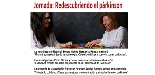 Cartel Jornada "Redescubriendo el Parkinson" de Aparkam