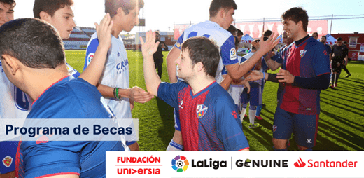 Banner del Programa de becas de LaLiga Genuine Santander