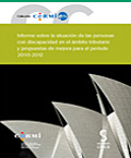 Portada del libro:Informe de la situación de las personas con discapacidad 2010-2012, sobre Convención Internacional de Derechos