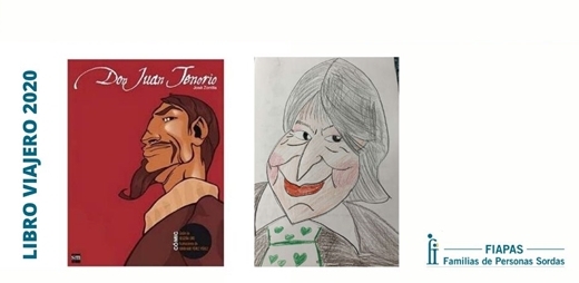 Portadas de alguno de los “libros viajeros” de los menores con sordera