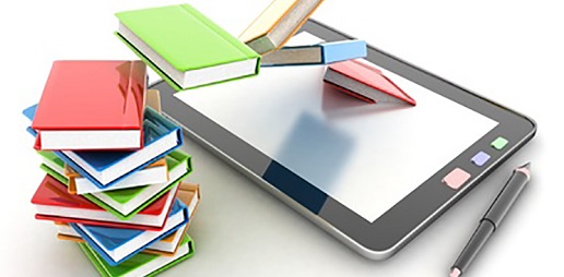 libros, ordenados, escuadra, todo a punto para probar la memoria