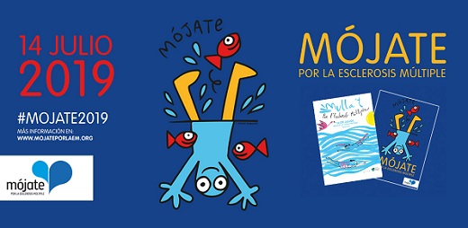 Cartel campaña Mójate por la esclerosis múltiple