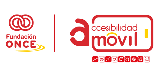 Logos Fundación ONCE y Amovil para el sello a móviles