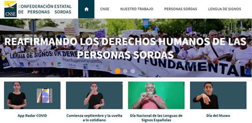 Nueva página web de la CNSE