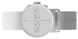 Dot el reloj con código en alfabeto Braille