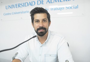 Jesús Muyor Rodríguez en una entrevista en la Universidad de Almería