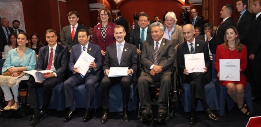 representantes de diversos países en la prsentación del programa iberoamericano de discapacidad