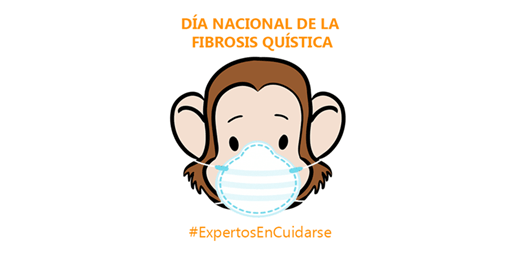 Pulmonito con mascarilla por el Día Nacional de la Fibrosis Quística