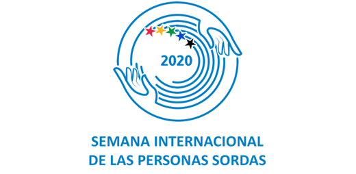 Logotipo de la semana internacional de las personas sordas