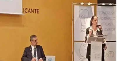 Ponentes hablando en el I Congreso Nacional sobre Políticas Públicas de Discapacidad sobre las mujeres con discapacidad