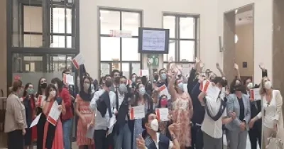 Graduación de jóvenes con discapacidad intelectual