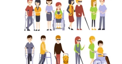 Viñeta alusiva a personas con discapacidad