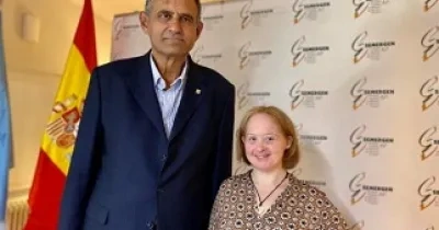 Foto de representantes con síndrome de Down