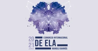 Detalla del cartel del I Congreso Internacional sobre la ELA “Manolo Barrós” celebrado el Almería los días 20 y 21 de junio de 2024