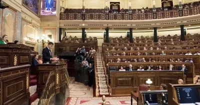 Interior del hemiciclo del Congreso de los Diputados