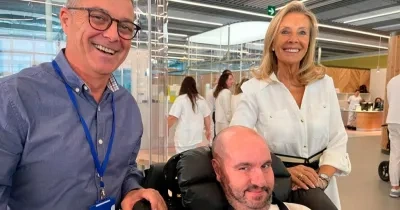 Jordi Sabaté, en una visita al Hospital Zendal de Madrid