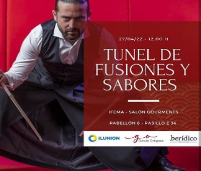 Banner del Tunel de Fusiones y Sabores, demostración de Emilio José García Ortigosa para presentar los productos de Berídico - ILUNION