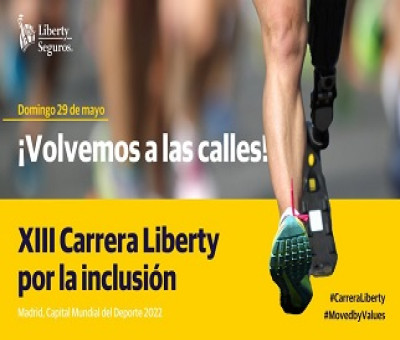Banner de la XIII Carrera Liberty por la Inclusión