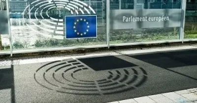 Vista de una zona exterior del Parlamento Europeo (Fuente: Parlamento Europeo)
