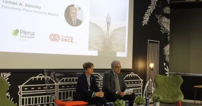 El presidente de Plena Inclusión Madrid, Tomás A. Sancho, intervino en la jornada Foto de PIM