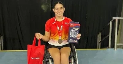 La medallista Maya Alcaide | Foto de Federación Española de Bádminton