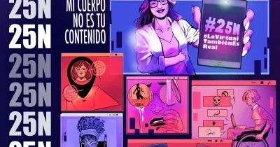 Detalle del cartel del manifiesto de Cemudis por el 25N