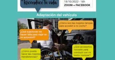Banner de la charla ‘Reconduce tu vida’, de Aspaym y la DGT, donde analizarán la adaptación de vehículos para personas con discapacidad