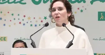 Díaz Ayuso, durante su intervención en el acto organizado por la ONCE (Fuente: Comunidad de Madrid)