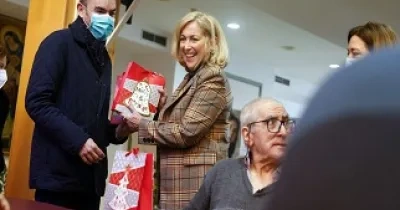 Concepción Dancausa durante su visita al Centro San Juan de Dios de Ciempozuelos (Fuente: Comunidad de Madrid)