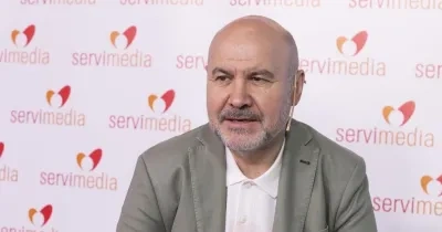 Luis Cayo, presidente de CERMI, hablando a Servimedia TV