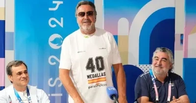 Carballeda en la rueda de prensa junto a Uribes y Durán