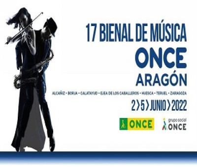 Cartel de la 17 Bienal de Música ONCE en Aragon (Fuente: ONCE)