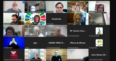 personas en una reunión online