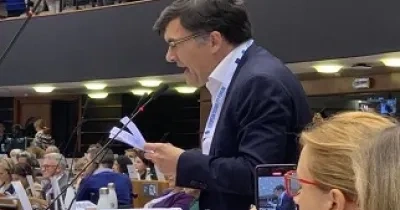 Intervención de Alberto Durán en Bruselas (Fuente: Cermi)