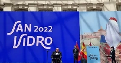 El presidente de Cermi Comunidad de Madrid, Óscar Moral, durante la intervención en la entrega de la Medalla de la capital (Fuente: Ayuntamiento de Madrid)