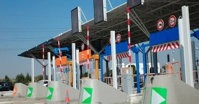 Entrada a uno de los peajes de nuestras carreteras