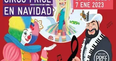 Cartel de la producción Circo Price en Navidad: Los mundos de Price