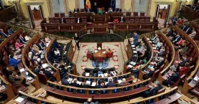 Un momento de actividad en el hemiciclo del Congreso de los Diputados (Fuente: Congreso)